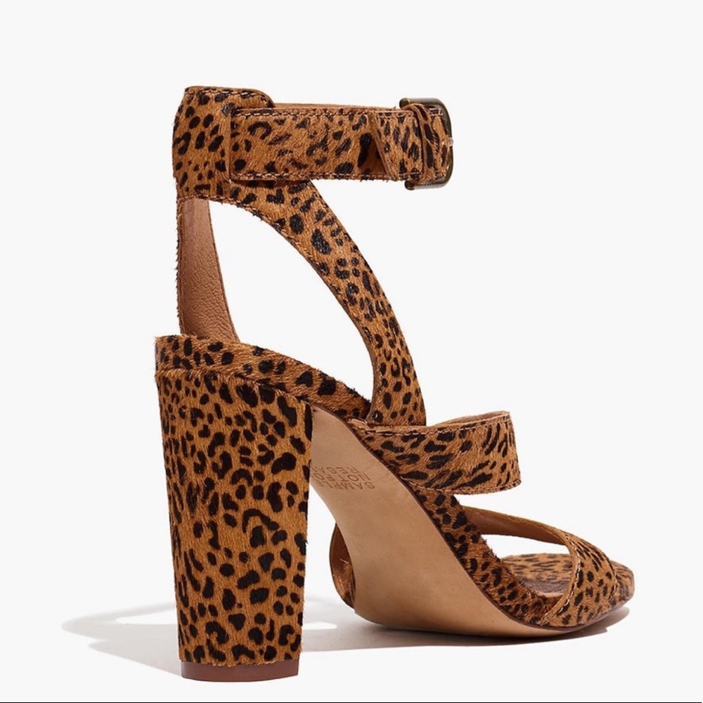 Madewell The Liv Sandal in Mini Leopard Calf - Picture 4 of 6